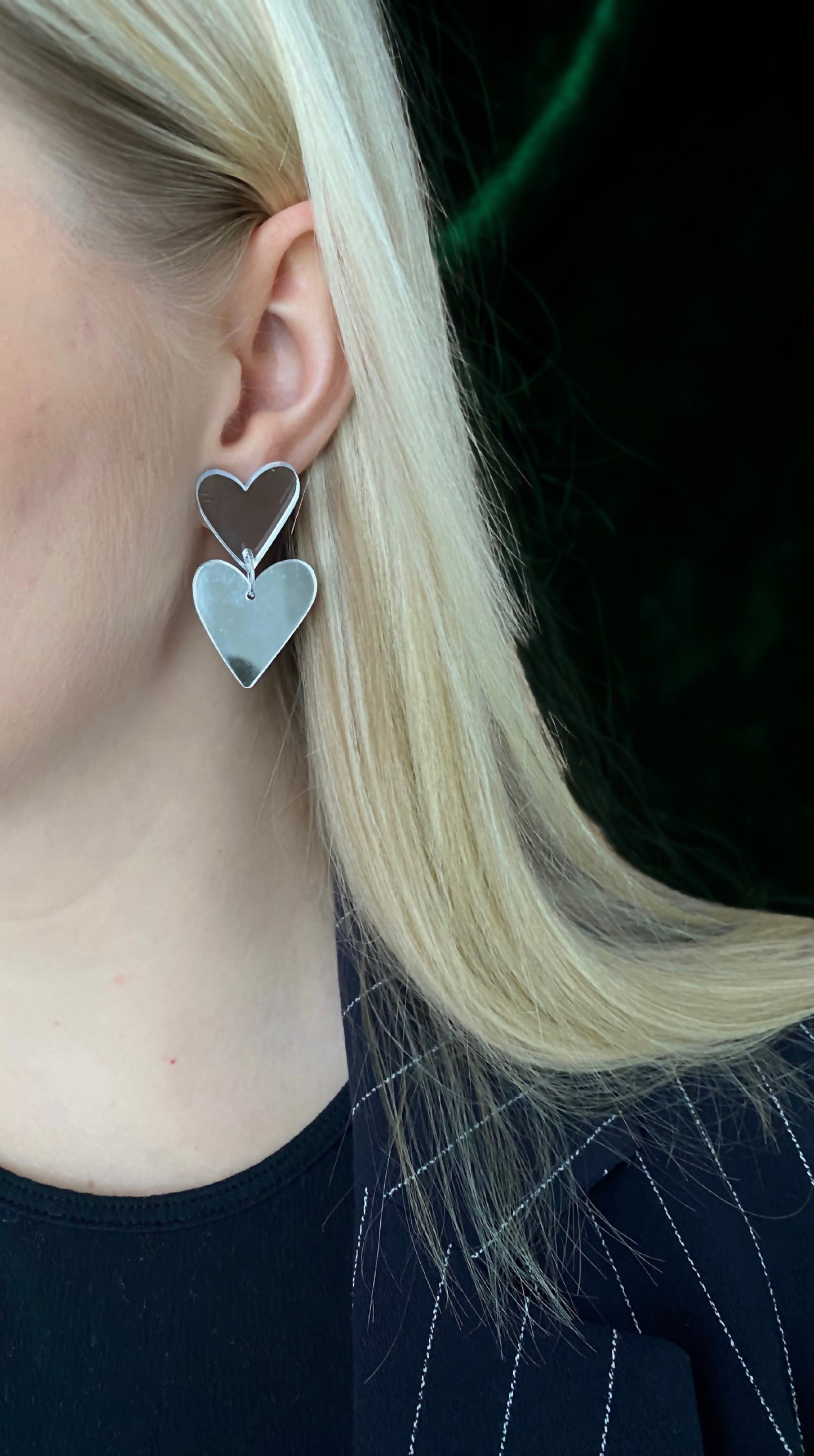 HEARTS- korvakorut (hopea)