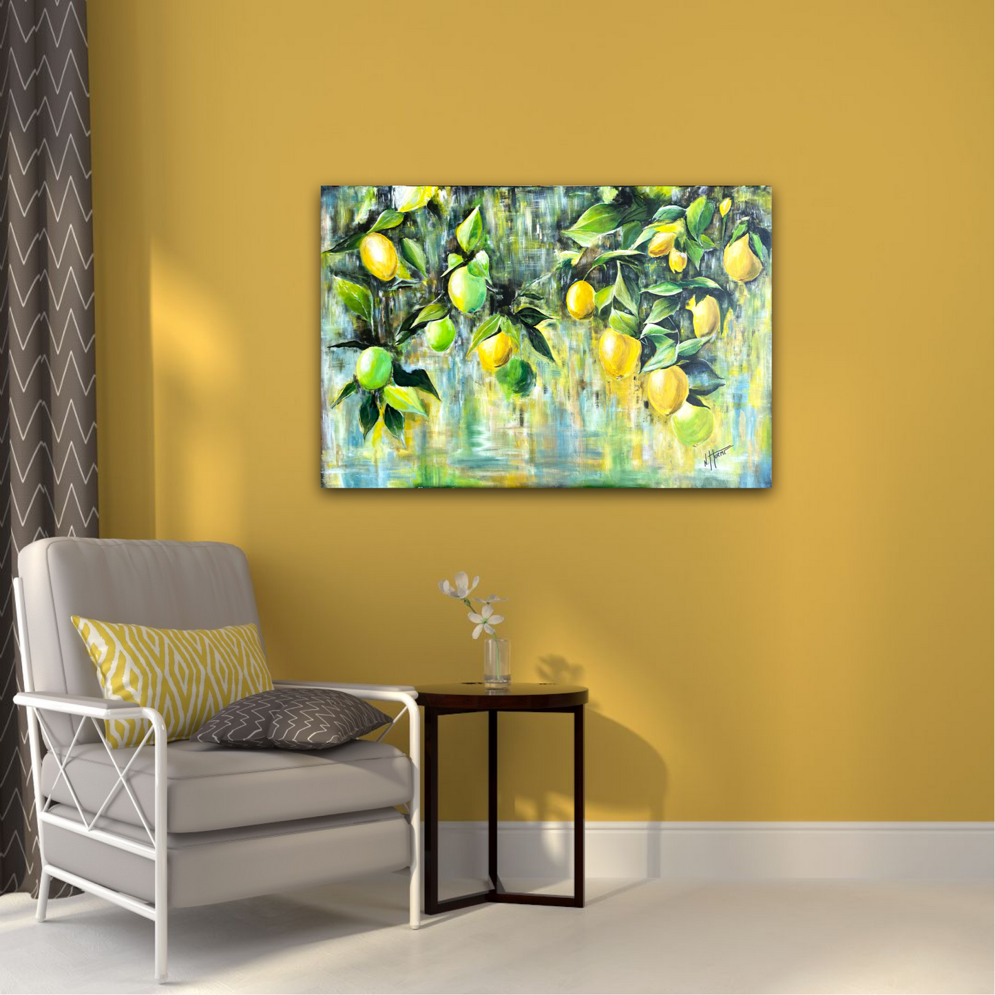 ”All that I can see is just a yellow lemon tree”