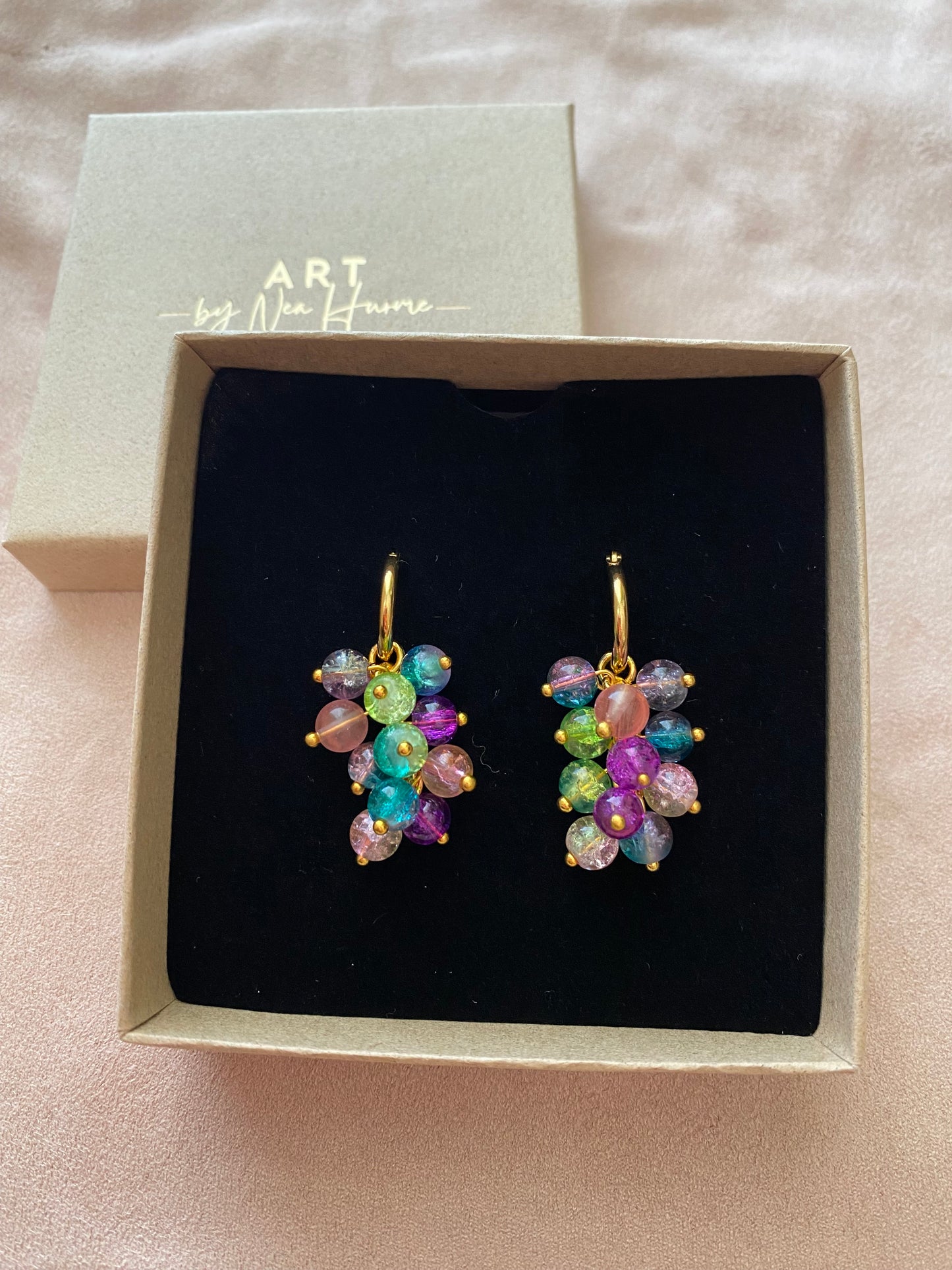 Cluster earrings(ring) -Different colors