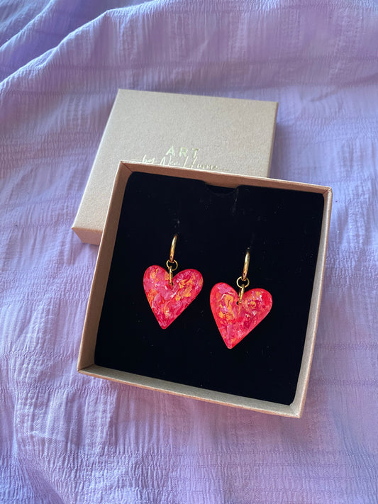 Art Heart - earrings